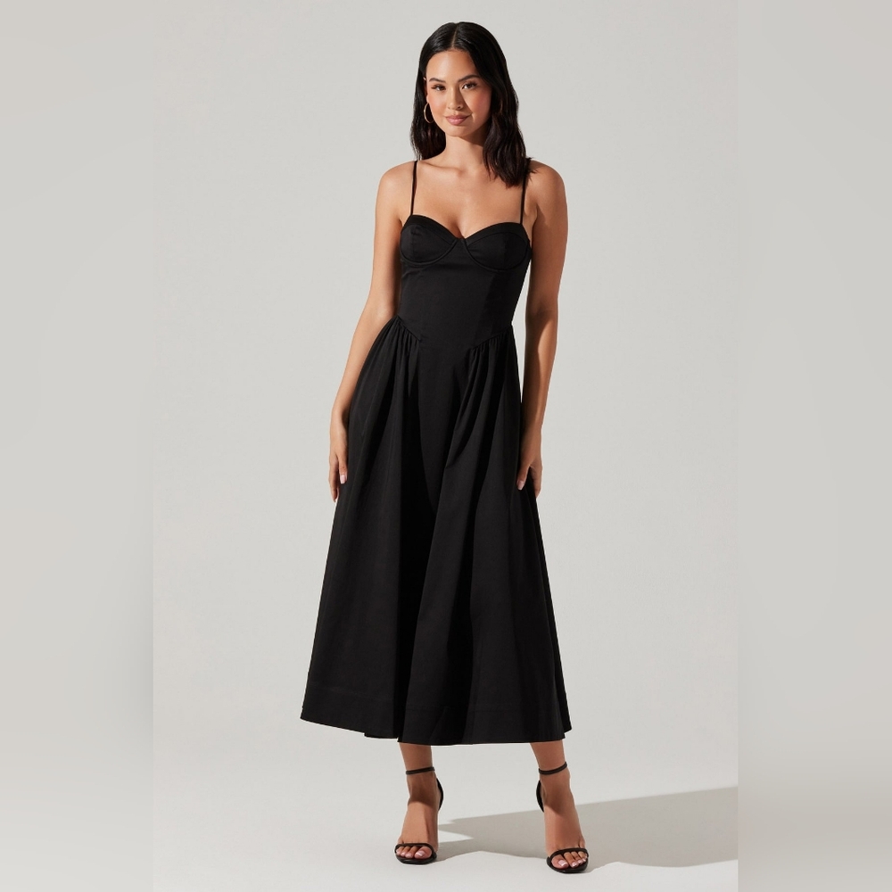 Astr the Label Bellamy Bustier Midi Dress size Large